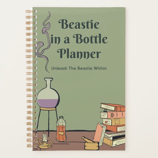 Beastie in een kleine planner (Voorkant)