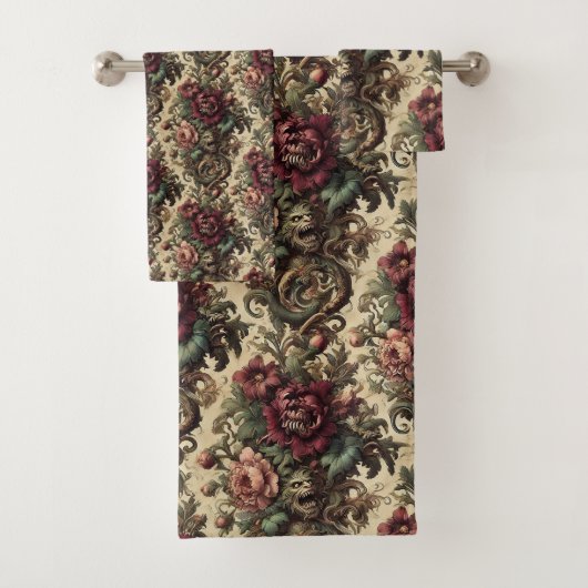 Beastly Bouquet – Gotisch Victoriaans Bad Handdoek (Insitu)