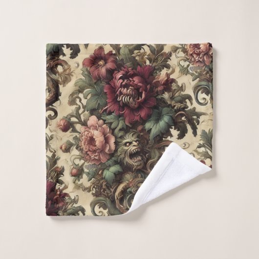 Beastly Bouquet – Gotisch Victoriaans Bad Handdoek (Wasdoekje)