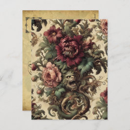 Beastly Bouquet – Gotisch Victoriaans Feestdagenkaart