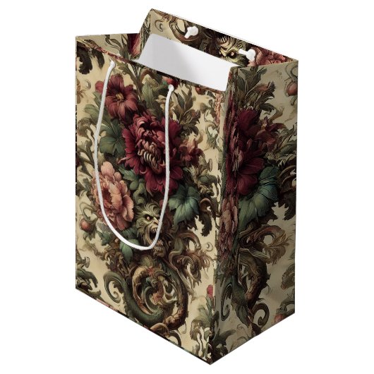 Beastly Bouquet – Gotisch Victoriaans Medium Cadeauzakje (Voorkant Gekanteld)