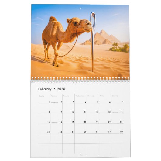 Beastly Sayings – 2026 Animal Idiom Calendar Kalender (Feb 2026)