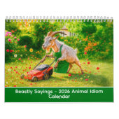 Beastly Sayings – 2026 Animal Idiom Calendar Kalender (Hoes)