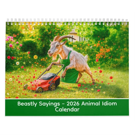 Beastly Sayings – 2026 Animal Idiom Calendar Kalender (Hoes)