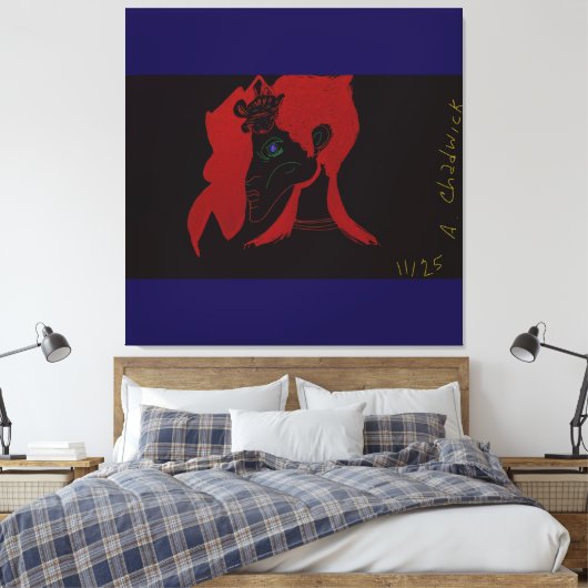 Beastmaster Queen  Canvas Afdruk (Insitu (Slaapkamer))