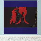 Beastmaster Queen Canvas Afdruk (Insitu (Houten vloer))