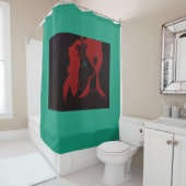 Beastmaster Queen Douchegordijn (In situ)