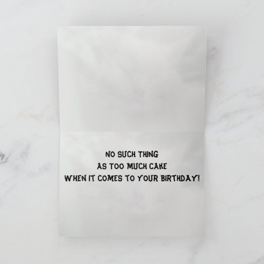 Beast's Birthday Kaart (Binnen)