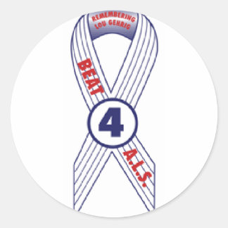 Beat ALS Ronde Sticker