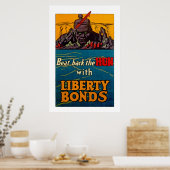 Beat Back the Hun Hun Poster (Keuken)