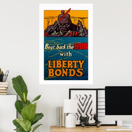 Beat Back the Hun Hun Poster (Thuiskantoor)