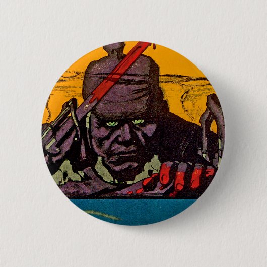 Beat Back the Hun Hun Ronde Button 5,7 Cm (Voorkant)