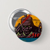 Beat Back the Hun Hun Ronde Button 5,7 Cm (Voorkant /achterkant)