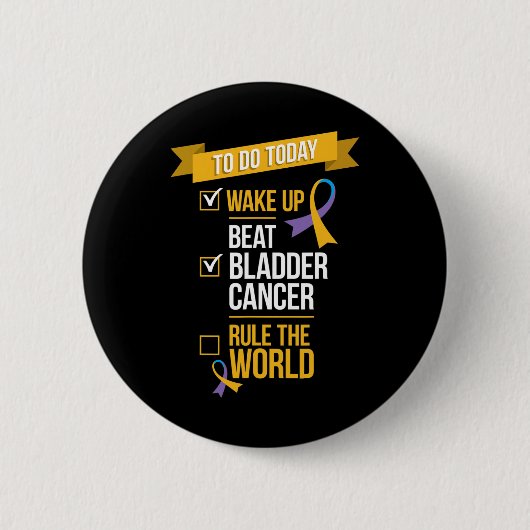 Beat Blaaskanker heerst over de wereld Ronde Button 5,7 Cm (Voorkant)