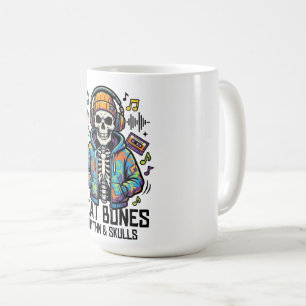 Beat Bones Ritme & Schedels Koele Muziek Skelet Koffiemok
