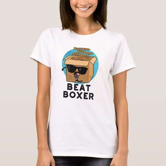 Beat Boxer Funny Beatboxer Box Pun T-shirt (Voorkant)