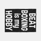 Beat Boxing is mijn Hob3 Fleece Deken (Voorkant (Horizontaal))