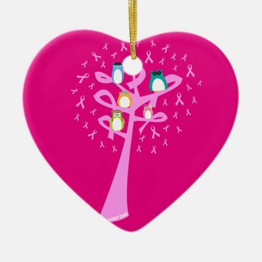 Beat Breast Cancer Keramisch Ornament (Voorkant)