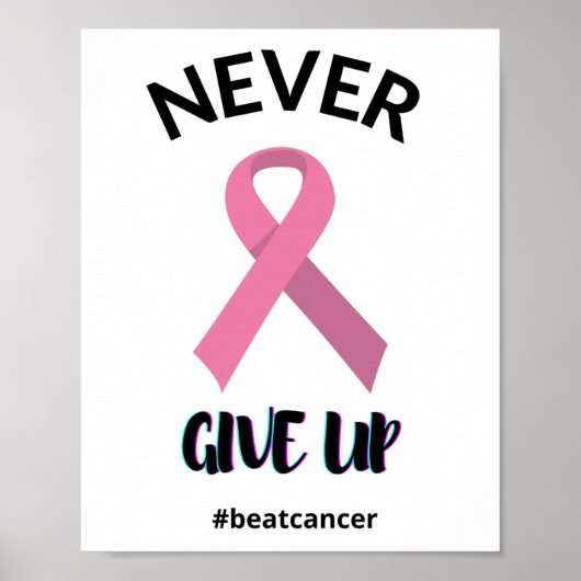 Beat Cancer Bewareness Poster (Voorkant)