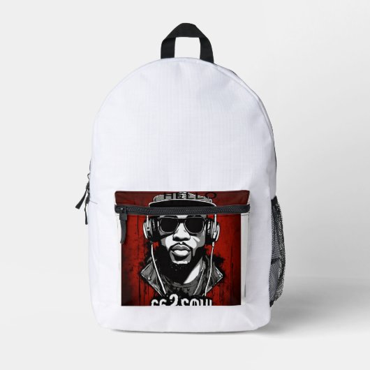 "Beat Drop Backpack" DJ stijl tas (Voorkant)