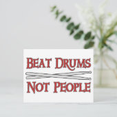 Beat Drums Briefkaart (Staand voorkant)