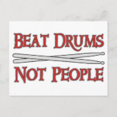 Beat Drums Briefkaart (Voorkant)