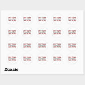 Beat Drums Ronde Sticker (Vel)