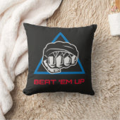 Beat Em Up Fighter Martial Arts Gaming Design Kussen (Deken)