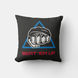 Beat Em Up Fighter Martial Arts Gaming Design Kussen