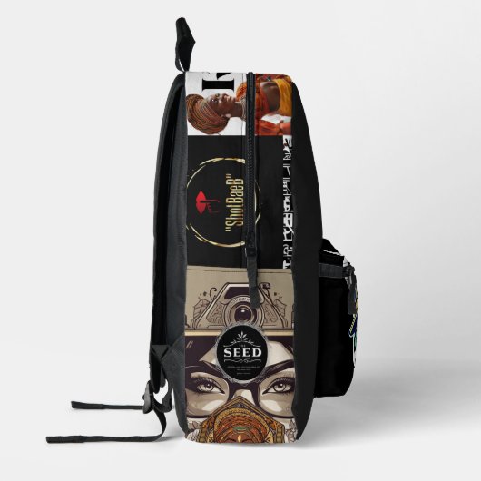 "Beat$en Bull$hit" Bedrukte Rugzak (Links)