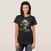 Beat It England Funny George Washington 1776 Veren T-shirt (Voorkant volledig)