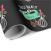 Beat It Funny Baking Pun Dark BG Cadeaupapier (Rol Hoek)