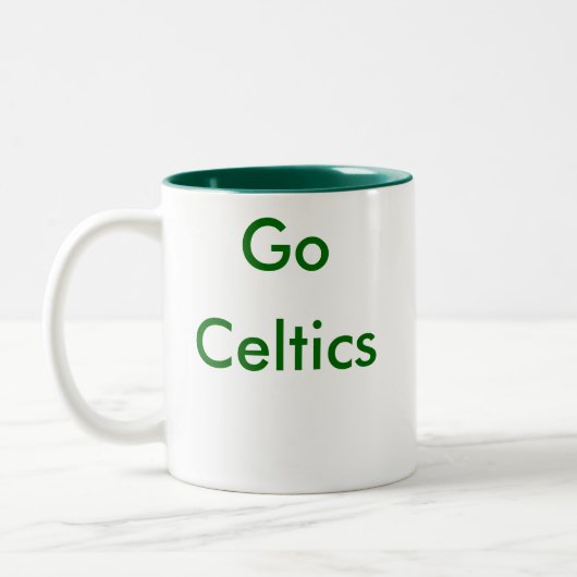 Beat, LA, Go, Celtics Tweekleurige Koffiemok (Links)