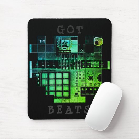 Beat Machine-producent heeft vleermuizen mousepad Muismat (Met muis)