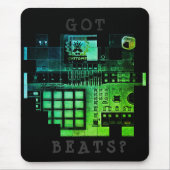 Beat Machine-producent heeft vleermuizen mousepad Muismat (Voorkant)