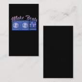 Beat Maker DJ Music Producer Disco Audio Producing Visitekaartje (Voorkant / Achterkant)