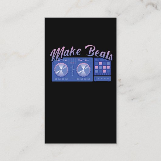 Beat Maker DJ Music Producer Disco Audio Producing Visitekaartje (Voorkant)