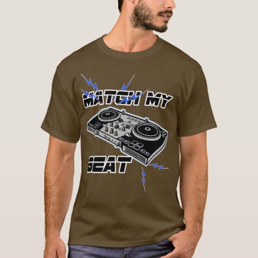 Beat Match DJ Controller Bass Drop Beter dan T-shirt (Voorkant)