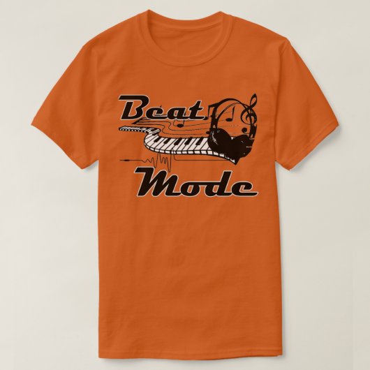Beat Mode Music Lover Producer DJ Design T-shirt (Design voorkant)