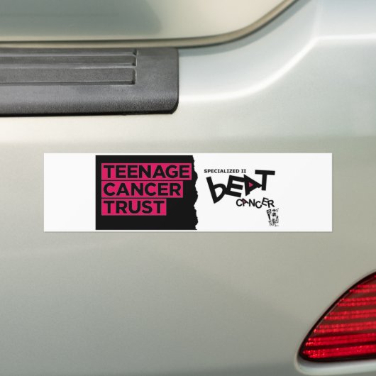 Beat Teenage Cancer Bumpersticker (Op auto)