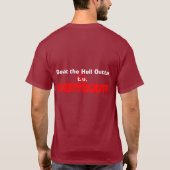 Beat the Hell Outta IEDERYBODY! T-shirt (Achterkant)