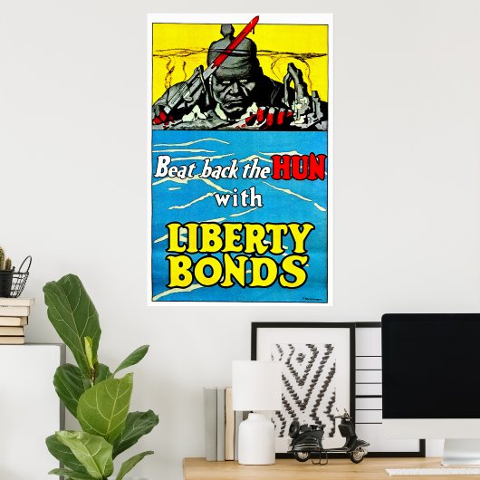 Beat the Huns - Afdrukken Poster (Thuiskantoor)