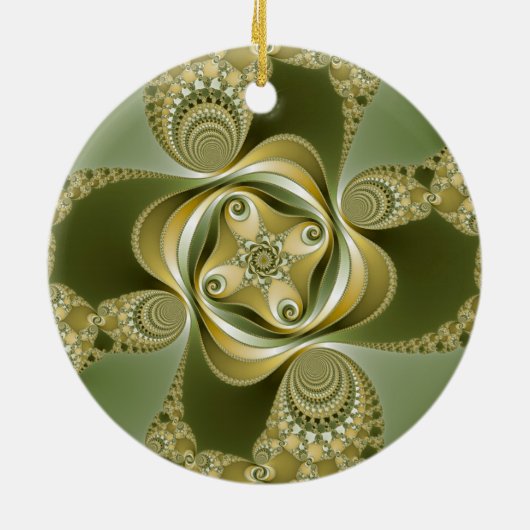 Beat This - Fractal Keramisch Ornament (Achterkant)