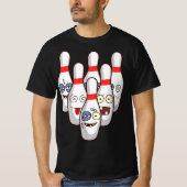 Beat Up Bowling Pins Cute Duckpins die T-shirt afs (Voorkant)