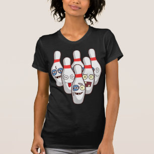 Beat Up Bowling Pins Cute Duckpins die T-shirt afs