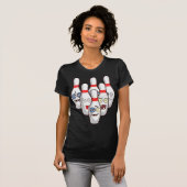 Beat Up Bowling Pins Cute Duckpins die T-shirt afs (Voorkant volledig)