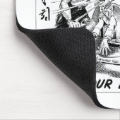 Beat Uw Beloofde Cartoon Muismat (Hoek)