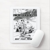 Beat Uw Beloofde Cartoon Muismat (Met muis)