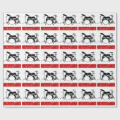 Beat van het hart van een drummer cadeaupapier (Vlak)