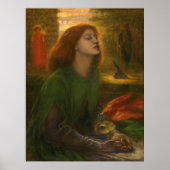 Beata Beatrix - Dante Gabriel Rossetti Poster (Voorkant)